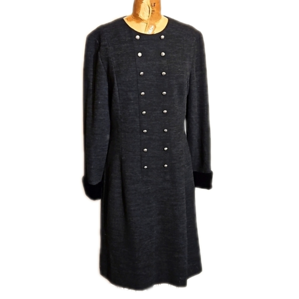 Vintage Gillian Wool dress Heavy, Scratchy NWT-  right?  Who would buy THIS?